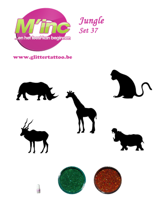 glitter tattoo set 37 Jungle